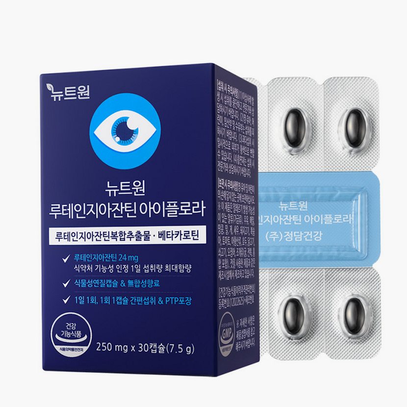 뉴트원 루테인지아잔틴 아이플로라 베타카로틴 눈건강 30캡슐, 1개