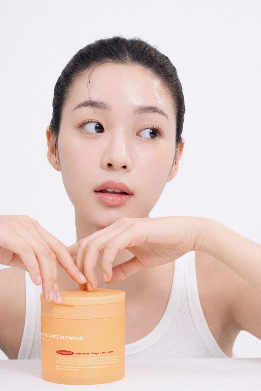 [요철제로 필링패드] 글로우 토너 패드 지우개 좁쌀 피지 모공 각질 아하 바하
